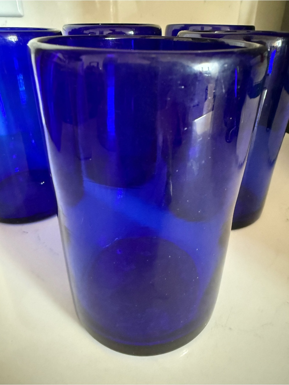 Cobalt Blue Drinking Glasses Set - Pack of 5 - Picture 5 of 5